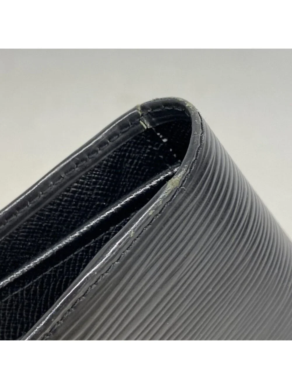 Louis Vuitton Wallet Epi Portefeuille Brazza Noir
